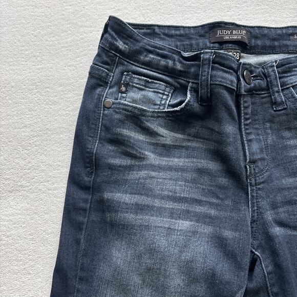 Judy Blue Jeans Women 7 / 28 Skinny Fit Denim Dark Wash Style JB8248SSDK - Picture 4 of 12